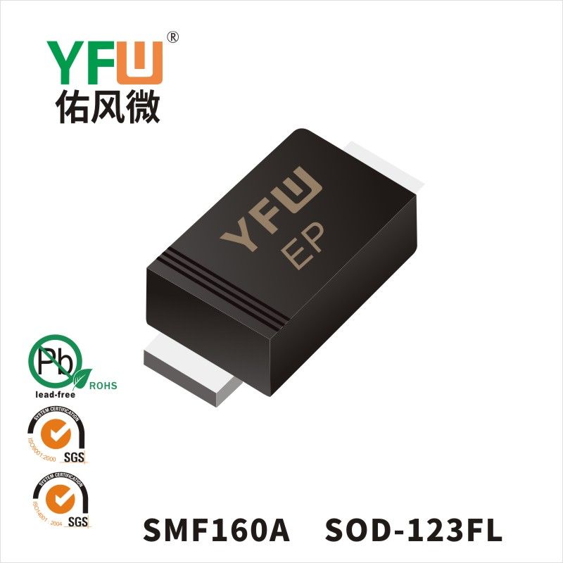 SMF160A  SOD-123FL_印字:EP 瞬态抑制二极管YFW佑风微